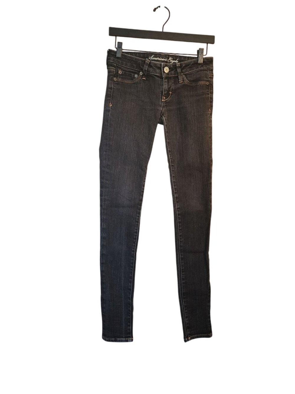 American Eagle Outfitters Women’s Skinny Jeans — Dark Gray Wash